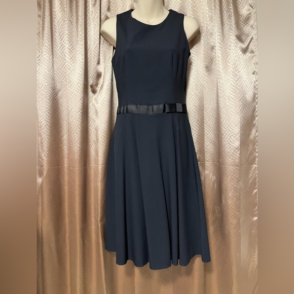 Banana Republic Navy Tea Length Dress - Picture 3 of 3